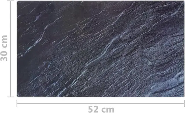 Alt view image 5 of 10 - vidaXL Chopping Boards 2 pcs with Natural Stone Pattern Tempered Glass