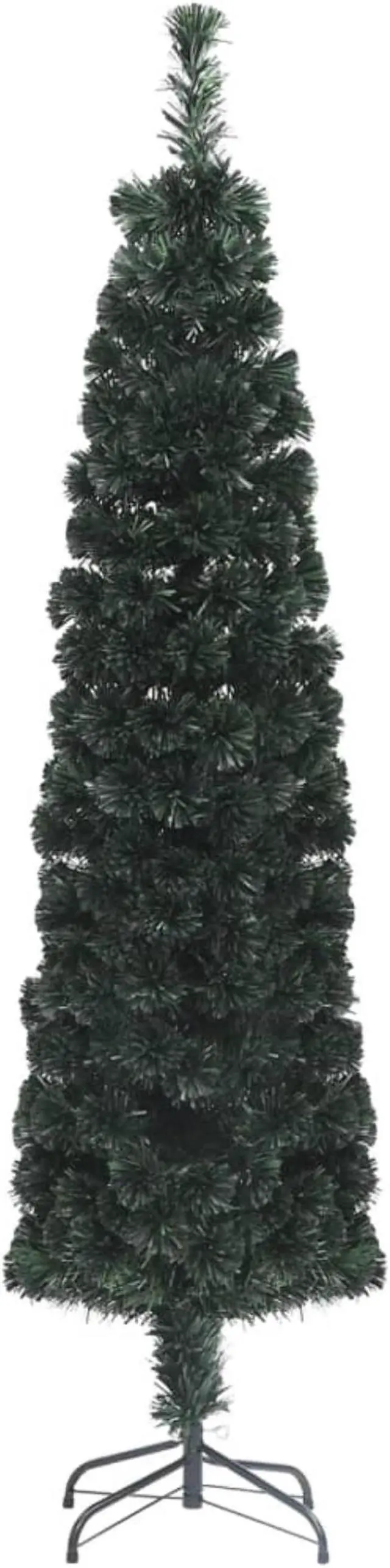 Main image of vidaXL Artificial Slim Christmas Tree with Stand 47.2" Fiber Optic