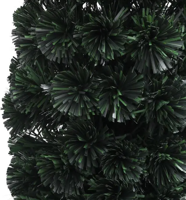 Alt view image 6 of 16 - vidaXL Artificial Slim Christmas Tree with Stand 47.2" Fiber Optic