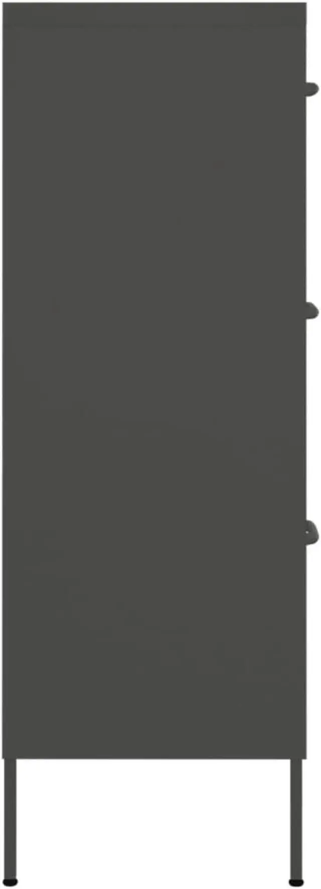 Alt view image 12 of 15 - vidaXL Drawer Cabinet Filing Cabinet Freestanding Cabinet Anthracite Steel