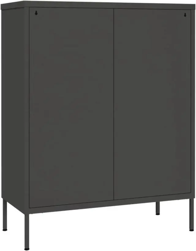 Alt view image 13 of 15 - vidaXL Drawer Cabinet Filing Cabinet Freestanding Cabinet Anthracite Steel