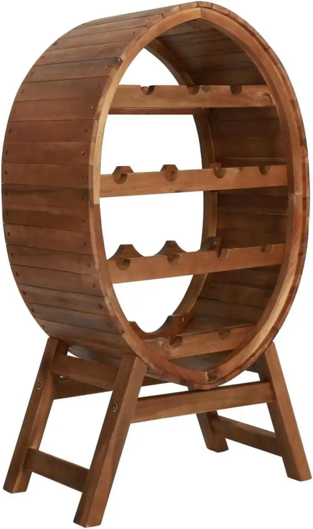 Alt view image 2 of 9 - vidaXL Wine Rack 13 Bottles Solid Acacia Wood