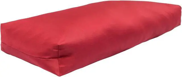 Alt view image 9 of 15 - vidaXL Chair Cushion 3 Pcs Outdoor Pallet Seat Cushion Sofa Pad Red Fabric