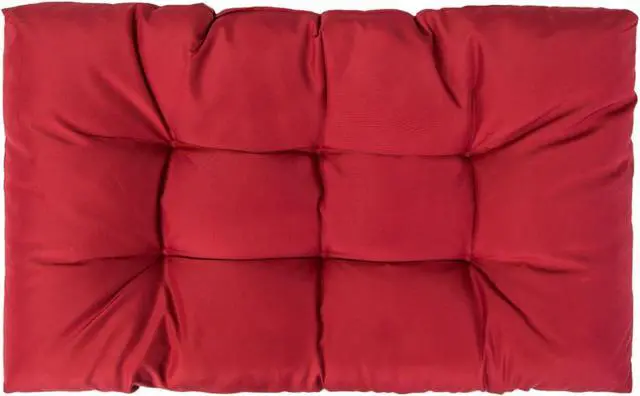 Alt view image 7 of 15 - vidaXL Chair Cushion 3 Pcs Outdoor Pallet Seat Cushion Sofa Pad Red Fabric