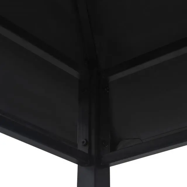 Alt view image 5 of 16 - vidaXL BBQ Gazebo 7.9'x4.9'x8.4' Anthracite Steel