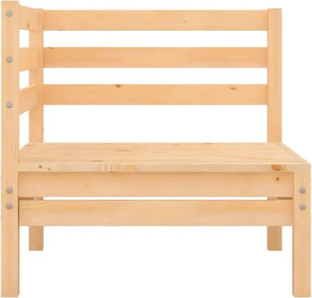 Alt view image 3 of 14 - vidaXL Patio Corner Sofa Solid Pinewood