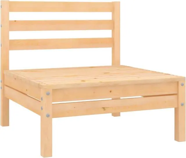 Alt view image 10 of 16 - vidaXL 3 Piece Patio Lounge Set Solid Pinewood