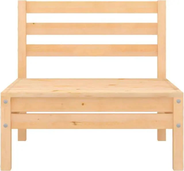 Alt view image 11 of 16 - vidaXL 3 Piece Patio Lounge Set Solid Pinewood