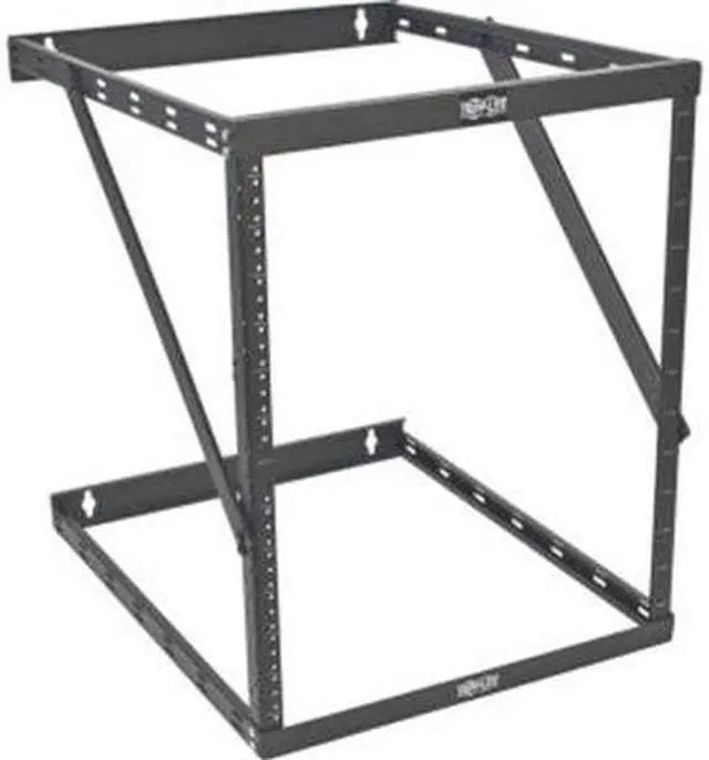 Alt view image 7 of 14 - Tripp Lite  SRWO8U22DP Expandable Low-Profile UPS-Depth Wall-Mount 2-Post Open-Frame Rack