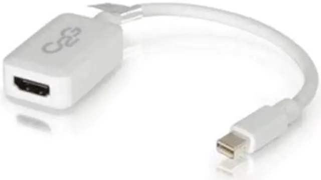 Alt view image 13 of 17 - C2g 8In Mini Displayport To Hdmi Adapter-Thunderbolt To Hdmi Converter-White