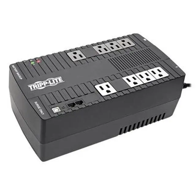 Alt view image 2 of 6 - Tripp Lite AVR 700VA Battery, 8-Outlets, Black (AVR700U)