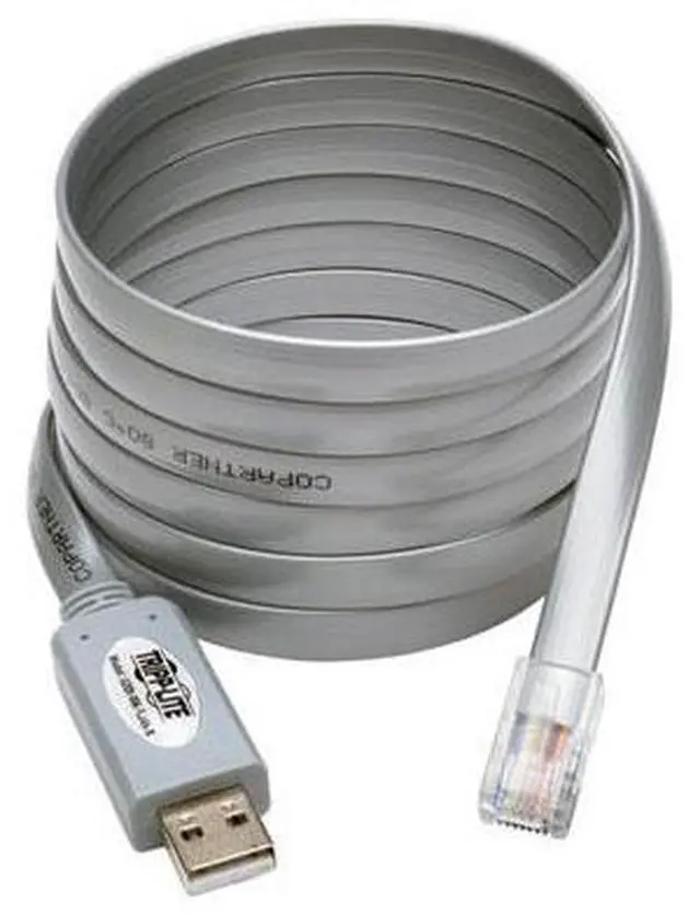 Alt view image 20 of 20 - Tripp Lite USB to RJ45 Cisco Serial Rollover Cable, USB Type-A to RJ45 M/M, 6 ft.