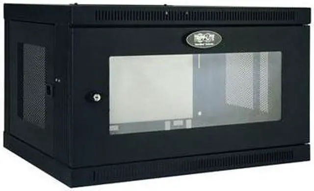 Alt view image 20 of 20 - Tripp Lite 6U Wall-Mount Rack Enclosure Cabinet with Clear Acrylic Window, Switch-Depth (SRW6UG)
