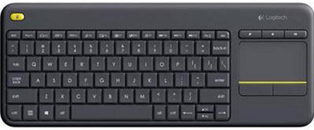 Alt view image 10 of 20 - Logitech K400 Plus Wireless Touch HTPC Keyboard for PC Connected TVs