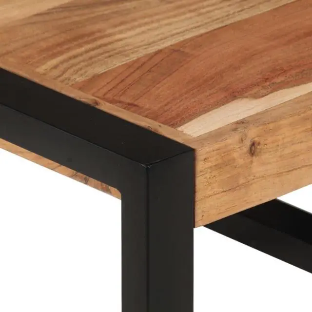 Alt view image 7 of 9 - vidaXL Nesting Table Honey finish
