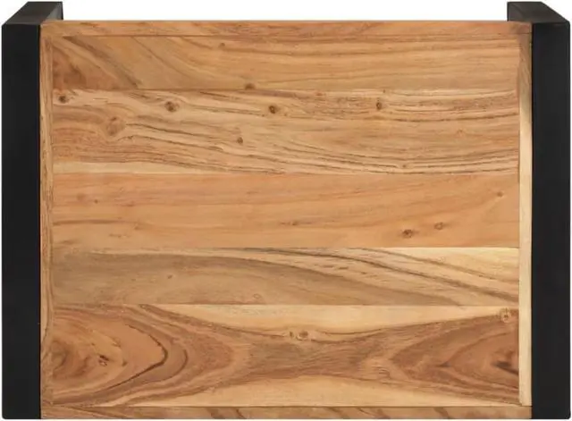 Alt view image 6 of 9 - vidaXL Nesting Table Honey finish