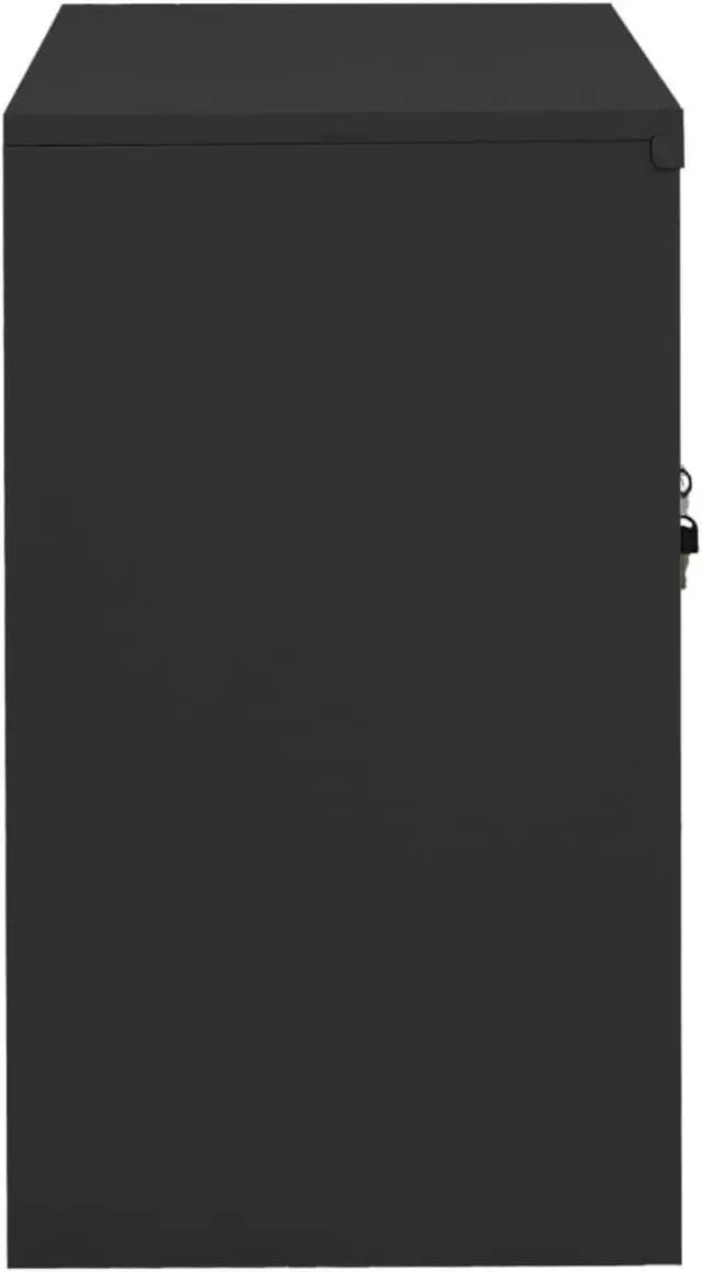 Alt view image 10 of 17 - vidaXL Office Cabinet Storage Cabinet Home Display Cabinet Anthracite Steel