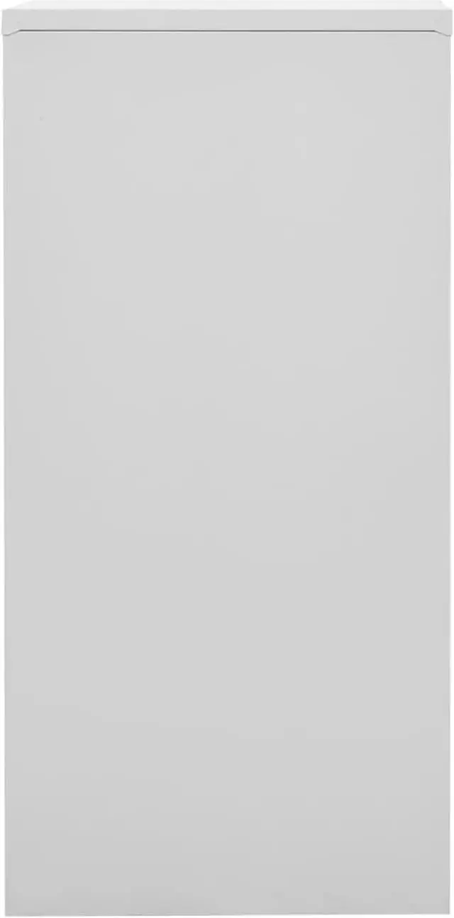 Alt view image 10 of 16 - vidaXL Locker Cabinet Storage Cabinet File Cabinet Light Gray and Blue Steel