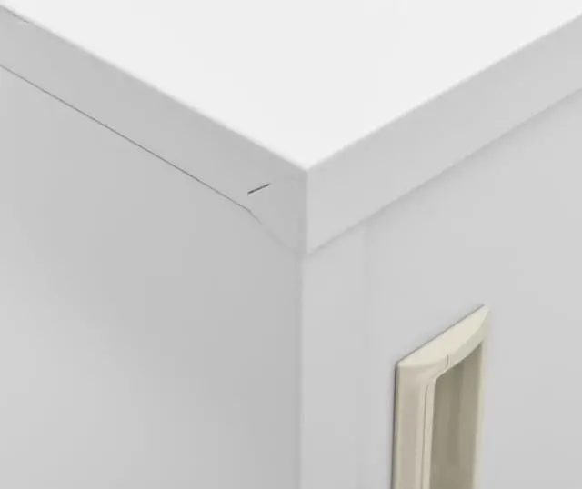 Alt view image 8 of 17 - vidaXL Locker Cabinet Office Storage Cabinet File Cabinet Light Gray Steel