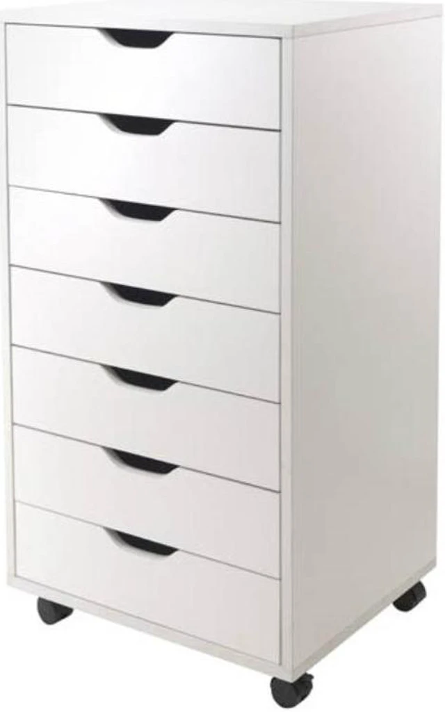 Alt view image 10 of 15 - Winsome Trading 10792 Halifax Cabinet for Closet - Office, 7 Drawers, White