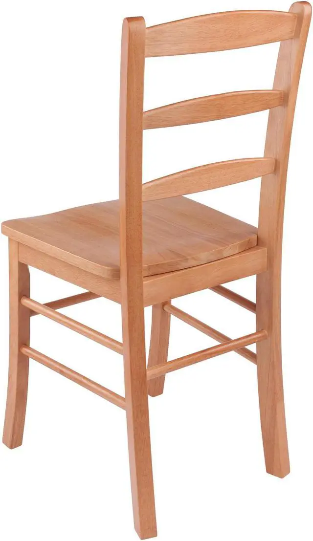 Alt view image 6 of 7 - Benjamin 2-Pc Ladder-back Chair Set, Light Oak