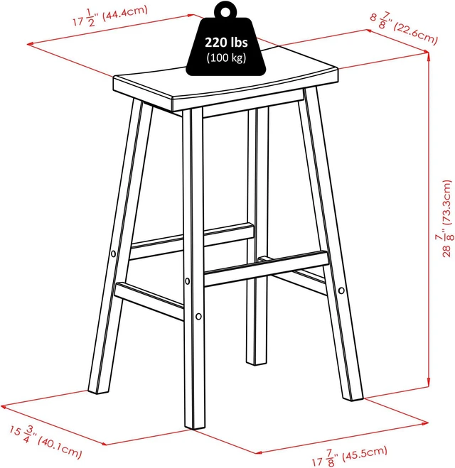 Alt view image 11 of 11 - Saddle Seat 29" Stool, Single, Rta By Winsome Wood