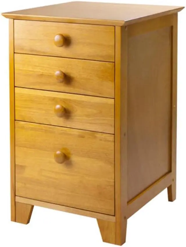 Alt view image 15 of 15 - Winsome 99428 Honey Beechwood FILE CABINET 4-DRAWER