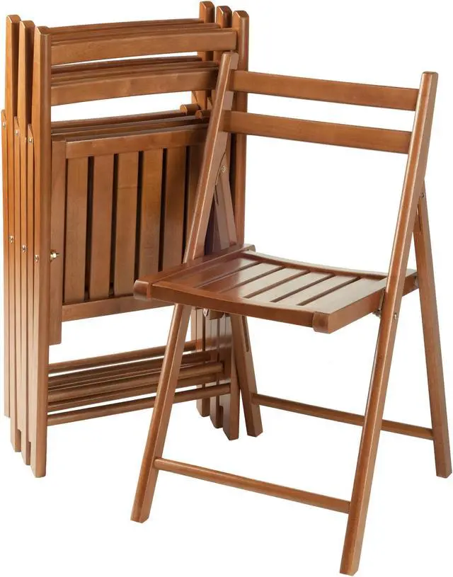 Main image of Robin 4-Pc Folding Chair Set, Teak