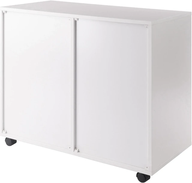 Alt view image 6 of 11 - Halifax Wide 2-Door Storage Cabinet, 4-Drawer, White