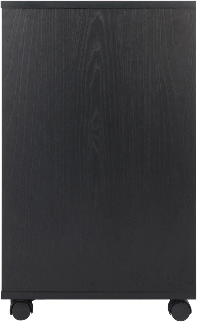 Alt view image 4 of 13 - Halifax Wide Storage Cabinet, 3-Small & 2-Wide Drawers, Black