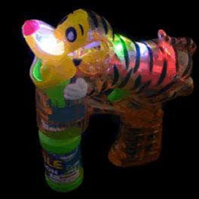 Main image of Light Up Terrific Tiger Bubble Gun