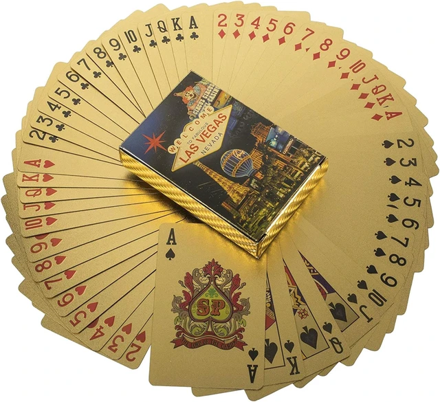 Main image of Welcome to Fabulous Las Vegas Nevada 24k Gold Foil Plated Waterproof Playing Cards