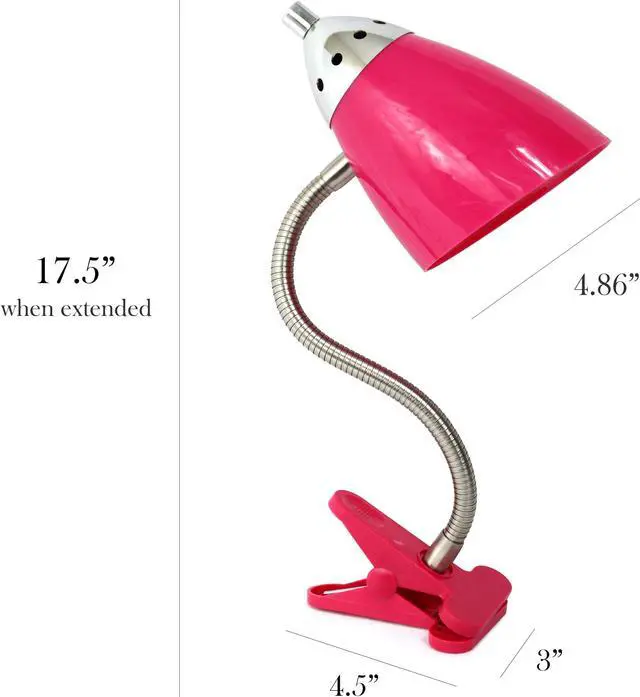 Alt view image 2 of 6 - LimeLights Flossy Flexible Gooseneck Clip Light Desk Lamp