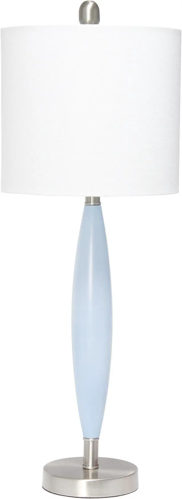 Main image of Lalia Home Stylus Table Lamp with White Fabric Shade, Blue
