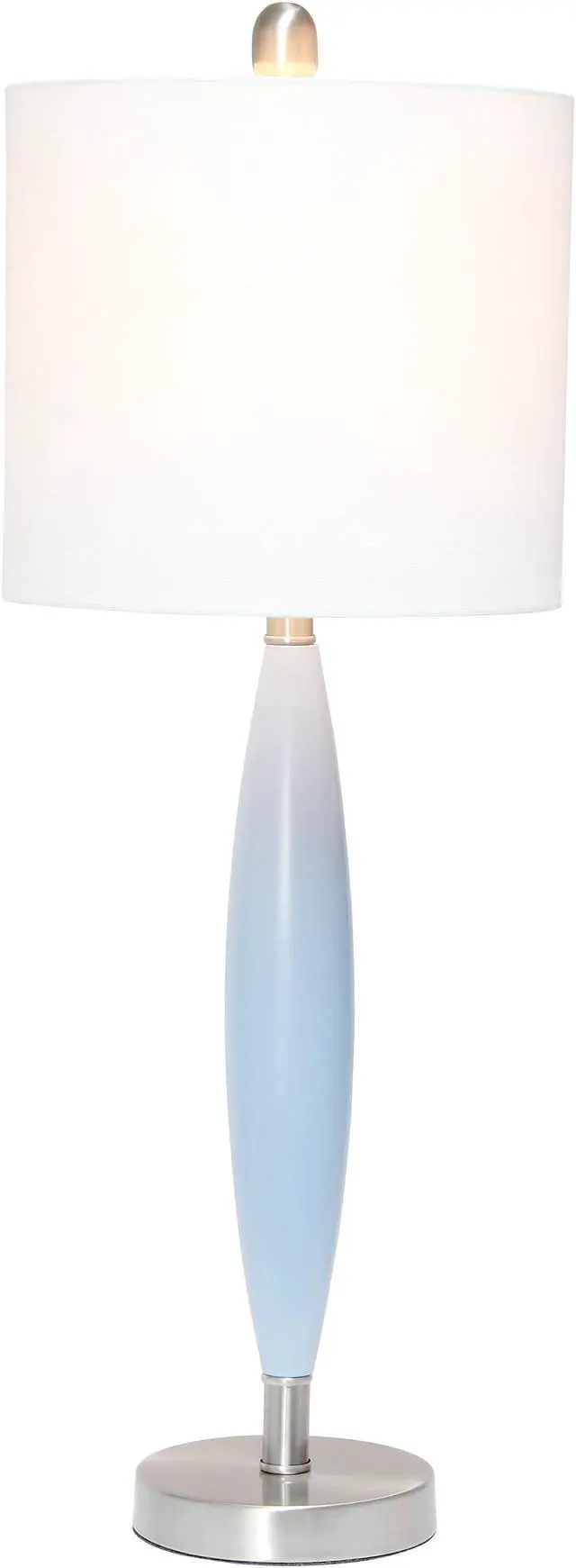 Alt view image 2 of 12 - Lalia Home Stylus Table Lamp with White Fabric Shade, Blue