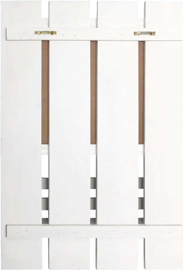 Alt view image 3 of 8 - Elegant Designs Chalkboard Sign with Key Holder Hooks and Mail Storage, White Wash