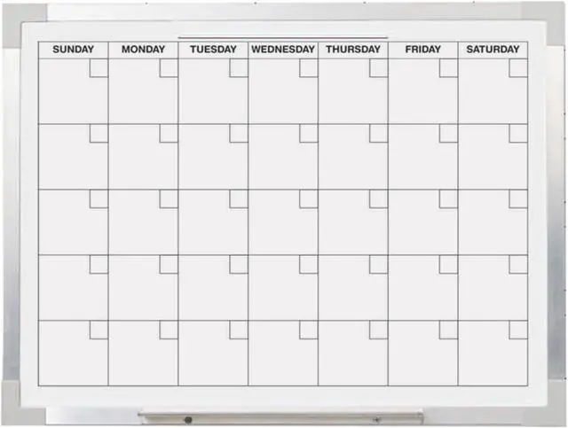 Alt view image 2 of 11 - Aluminum Magnetic Calendar Bd 18x24 Framed
