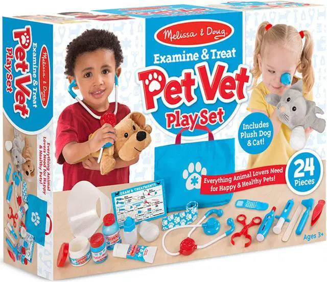 Alt view image 11 of 11 - Examine & Treat Pet Vet Play Set - Pretend Play Toy by Melissa & Doug (8520)