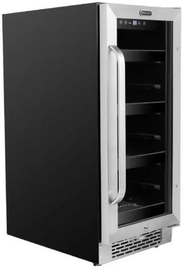 Alt view image 3 of 14 - Whynter BBR-838SB 15 inch Built-In 80 Can Undercounter Stainless Steel Beverage Refrigerator with Reversible Door, Digital Control, Lock and Carbon Filter