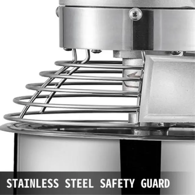 Alt view image 5 of 7 - VEVOR Commercial 20Qt Dough Food Mixer 3 Speed Gear Driven Pizza Bakery 750W