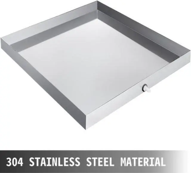 Alt view image 2 of 6 - VEVOR 32" X 30" Stainless Washing Machine Drain Pan Washer Adapter Universal Durable