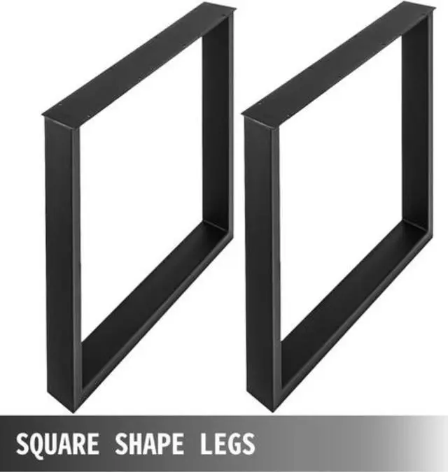 Alt view image 12 of 14 - Techlifer Set of 2 Steel Table Legs Dining Table Legs Office Table Computer Desk Legs Steel Bench Legs Furniture Legs 600 * 720mm (28Height 24Wide, Square Shape)