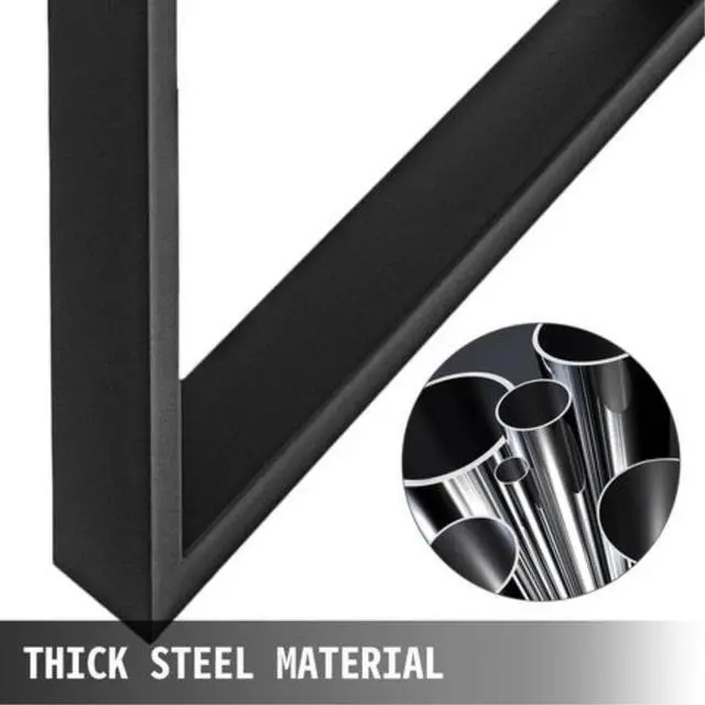 Alt view image 9 of 14 - Techlifer Set of 2 Steel Table Legs 28x35 Dining Table Legs 28Height 35Wide Office Table Legs Computer Desk Legs Steel Bench Legs Country Style Table Legs DIY Furniture Legs(28x35/Square Shape)