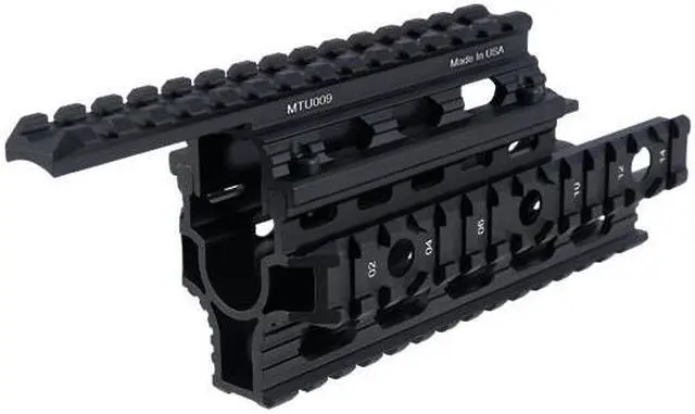 Alt view image 5 of 5 - Leapers, Inc. - UTG UTG PRO AK-47 TACT QUAD RAIL BLK