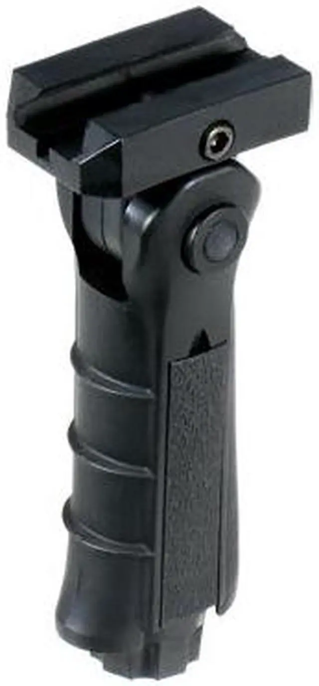 Alt view image 6 of 8 - UTG Ergonomic Ambidex 5 Pos Foldable Foregrip Black