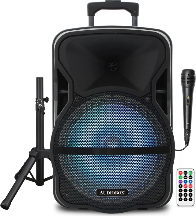 Main image of AUDIOBOX PORTABLE BLUETOOTH 12" SPEAKER with STAND & MIC