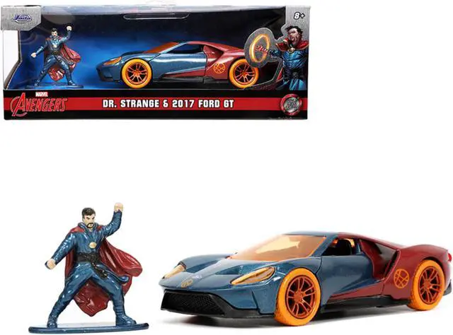 Alt view image 2 of 8 - 2017 Ford GT and Doctor Strange Diecast Figurine "Avengers" "Marvel" Series "Hollywood Rides" 1/32 Diecast Model Car by Jada