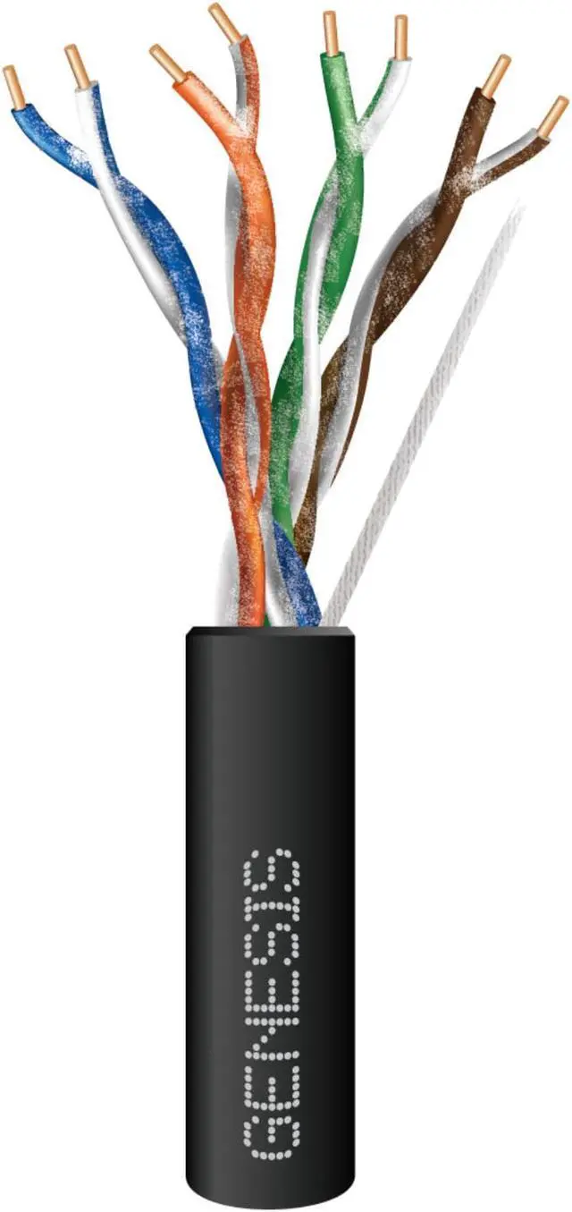 Main image of Cat5e 24G Plenum 1000' Box Black