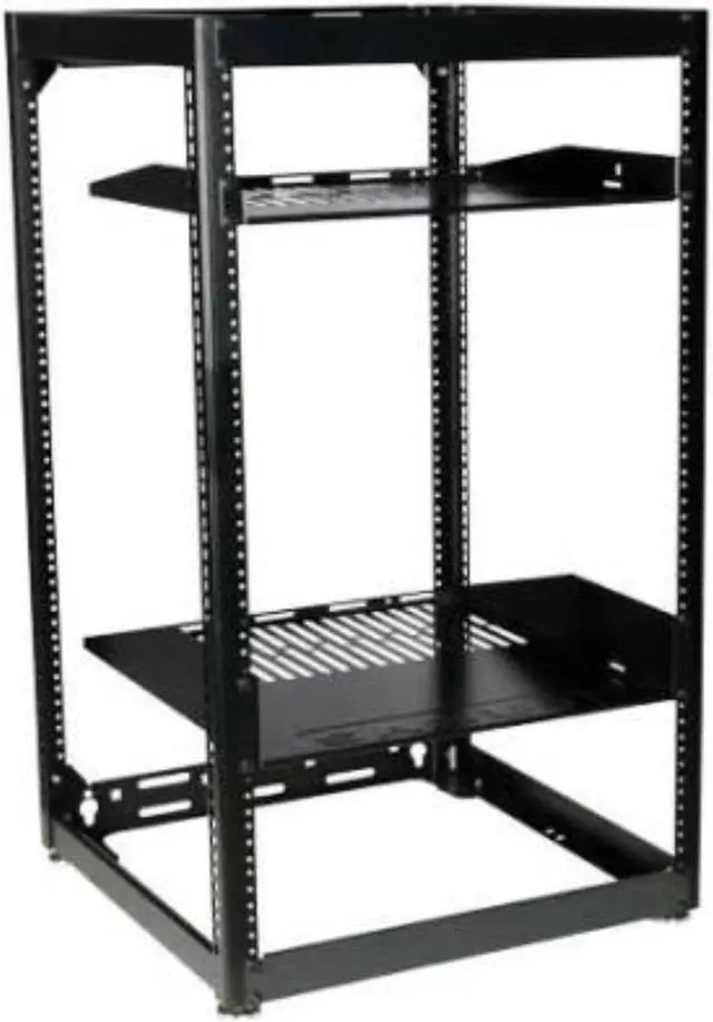 Alt view image 5 of 6 - Sanus CFR1620 35" Tall AV Rack 20U Stackable Skeleton Rack