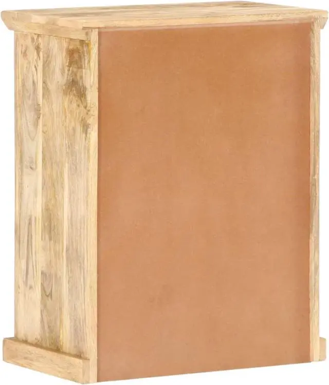 Alt view image 11 of 17 - vidaXL Sideboard Buffet Cabinet Console Table with Steel Doors Solid Wood Mango